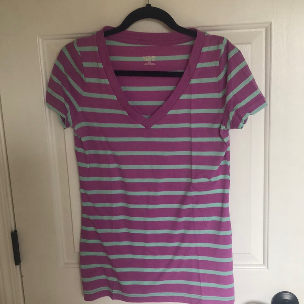 Mossimo Women’s striped shirt sleeved t shirt